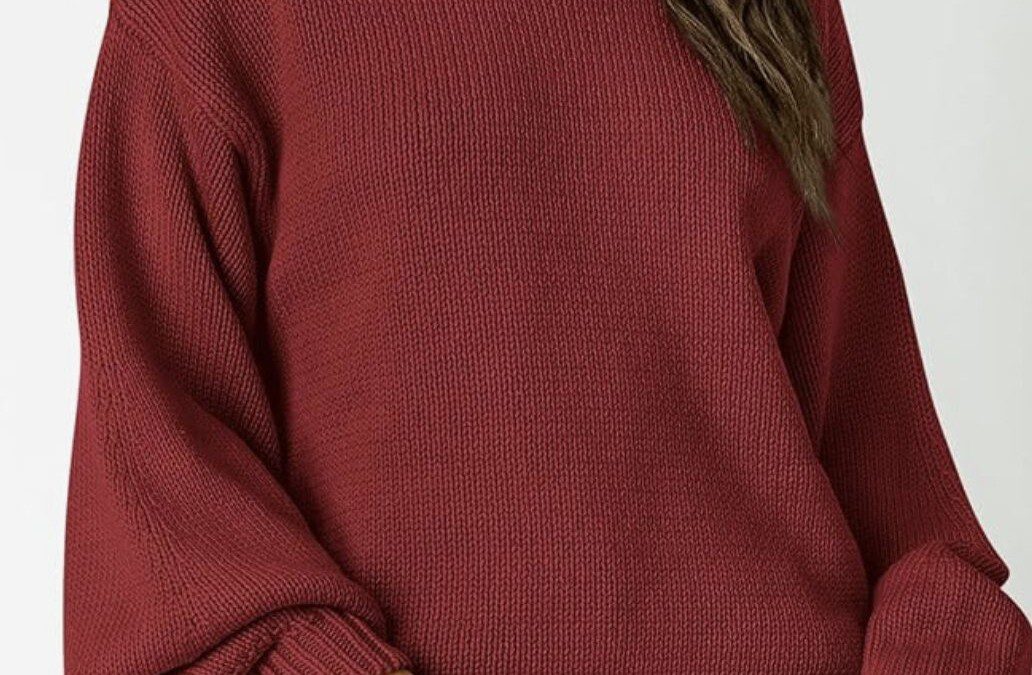 Chunky Knit Crewneck Pullover Sweater – $21 shipped!